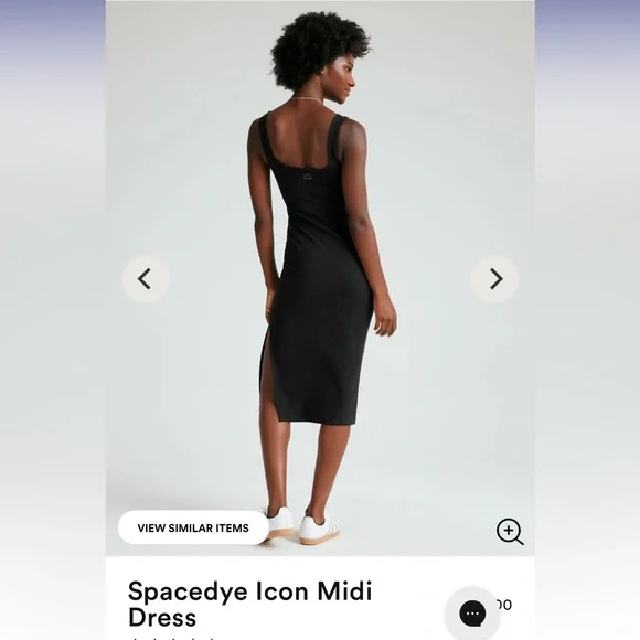 Beyond Yoga Spacedye Icon Midi Dress in Darkest Night Size M - Picture 2 of 6